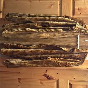 Vintage Gold Velvet button down jacket shirt from free people